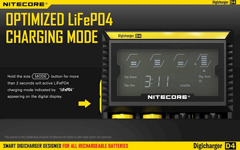 ŁADOWARKA NITECORE D4 EU        Liion/LiFePO4/NiMh