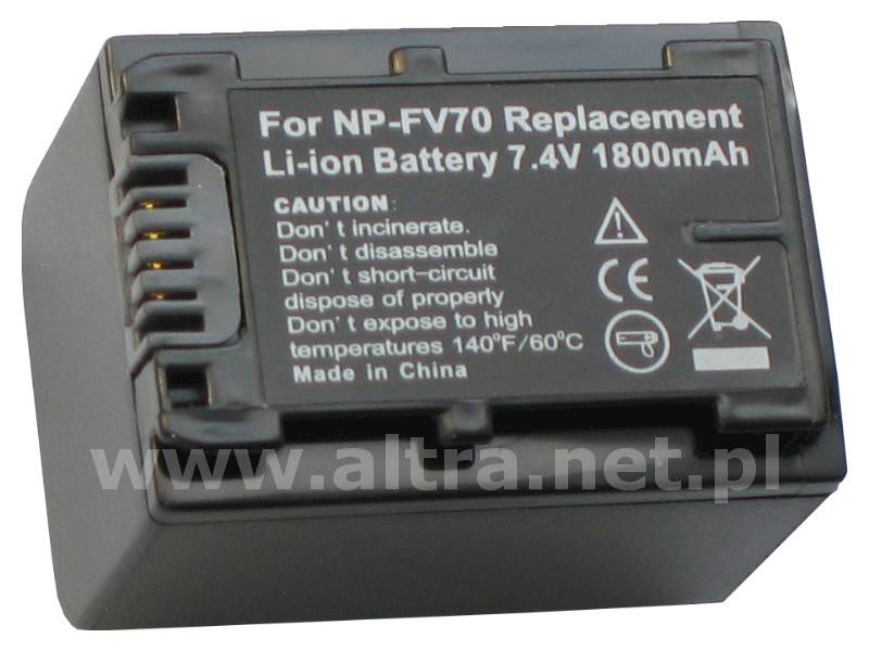 AKUMULATOR ZOOM NP-FV70 2400mAh