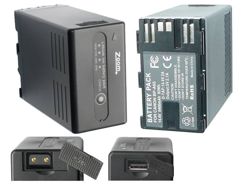 AKUMULATOR ZOOM BP-A65 6700mAh 96,5Wh     DTap/USB
