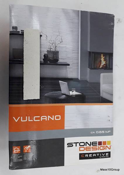 VULCANO WHITE 0.65M2 - 1460002 Decostone