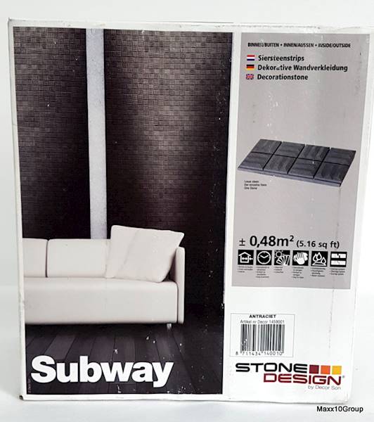 STONE DESIGN SUBWAY ANTRACIET - 1459001 Decostone