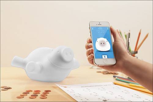 Skarbonka biala/White piggy bank 10058