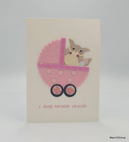 Karnet okolicznosciowy - Z okazji narodzin coreczki - AGC1000001/Occasional card