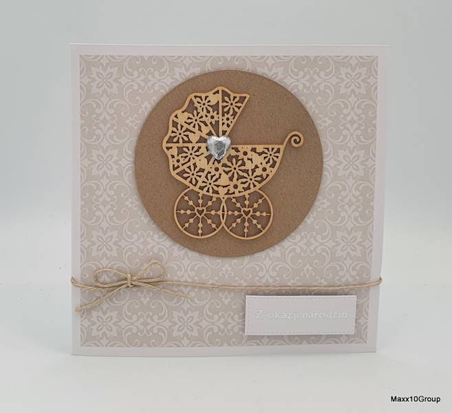 Karnet okolicznosciowy - Z okazji narodzin- wozek- AGC210001/Occasional card