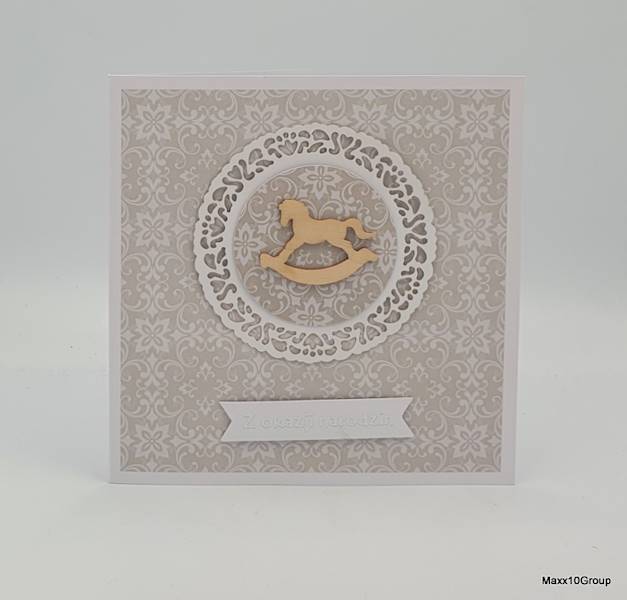 Karnet okolicznosciowy - Z okazji narodzin - konik na biegunach-AGC2000001/Occasional card
