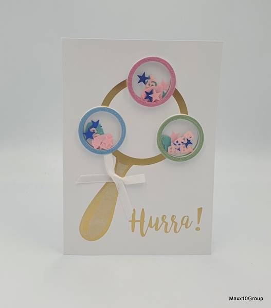 Karnet okolicznosciowy - Z okazji narodzin - Hurra! - AGC110001/Occasional card