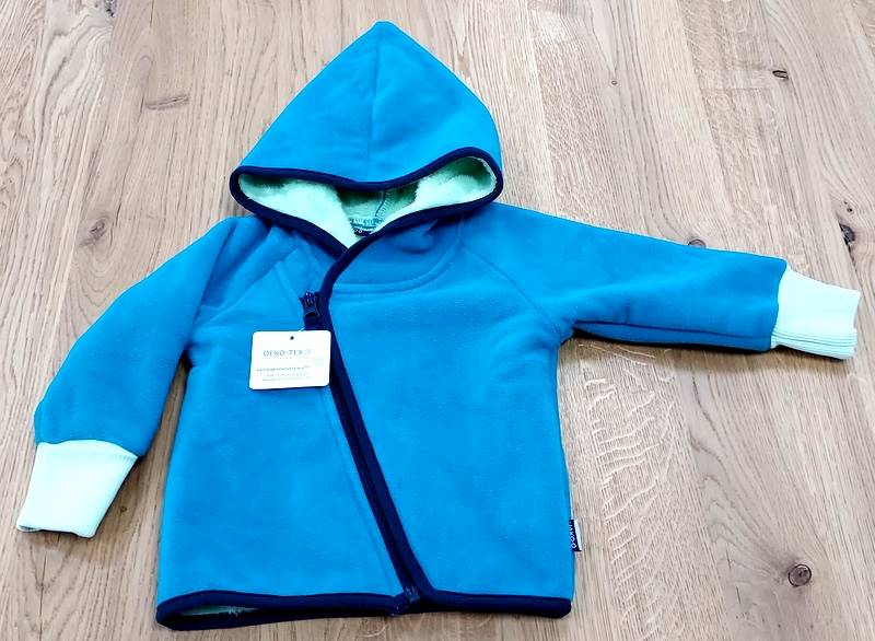 Bluza z kapturem polarowa niebieska rozm. 80/86 386037 JAKO / Fleece hoodie blue M-Nr 384567