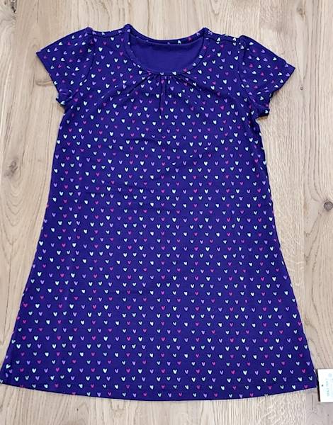 Sukienka fioletowa rozm 116/122 397005 JAKO / Violet dress M-Nr 396053