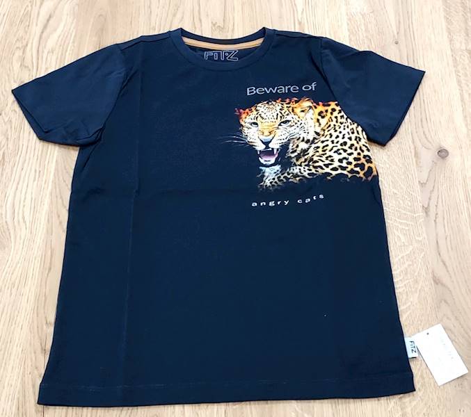 Bluzka czarna  " lampart " 116/122 397803 JAKO / T-shirt black M-Nr 354023