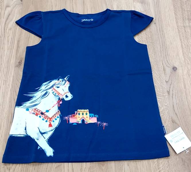 Bluzka niebieska rozm. 140/146 JAKO 404096 / Blouse blue M-Nr 396184
