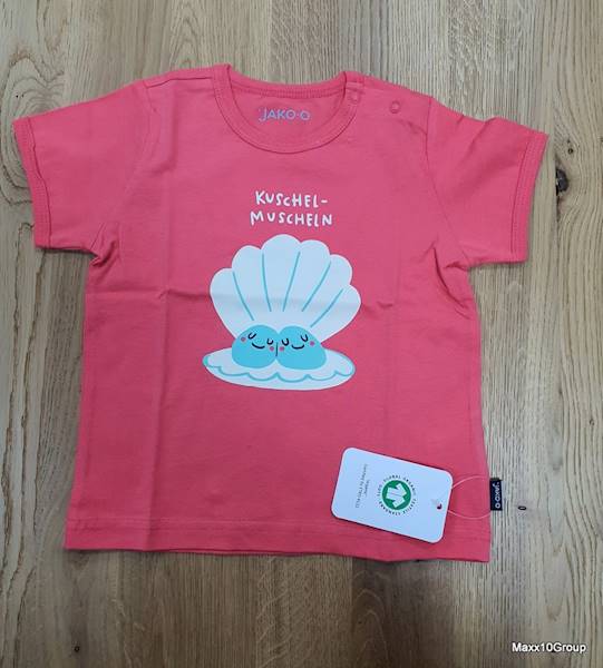 Bluzka dziecieca krotki rekaw czerwona rozm. 80/86 JAKO 404213 M-nr 399787/Red short-sleeved children's blouse