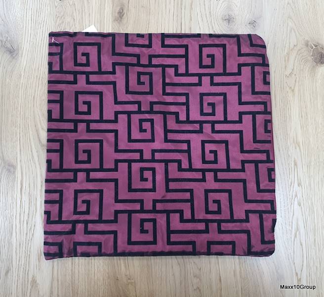 Poszewka dekoracyjna GORAN bordo/czern 40x40cm 13246/Decorative pillowcase GORAN maroon/black 40x40cm