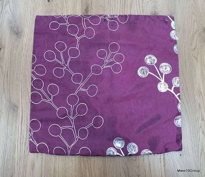 Poszewka dekoracyjna DAVOS fiolet/srebrny 40x40cm 13248/Decorative pillowcase DAVOS violet/silver 40x40cm