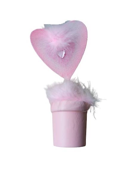 Mini doniczka z serduszkiem - klips na zdjecie 19331 PIER/Mini flower pot with heart - photo clip
