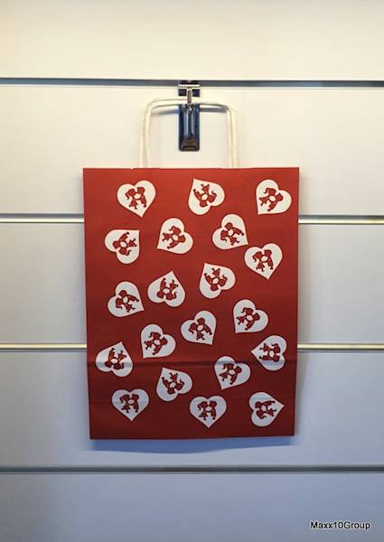 Torba prezentowa Walentynki ECOBAG 240x100x320mm/Valentine's Day gift bag