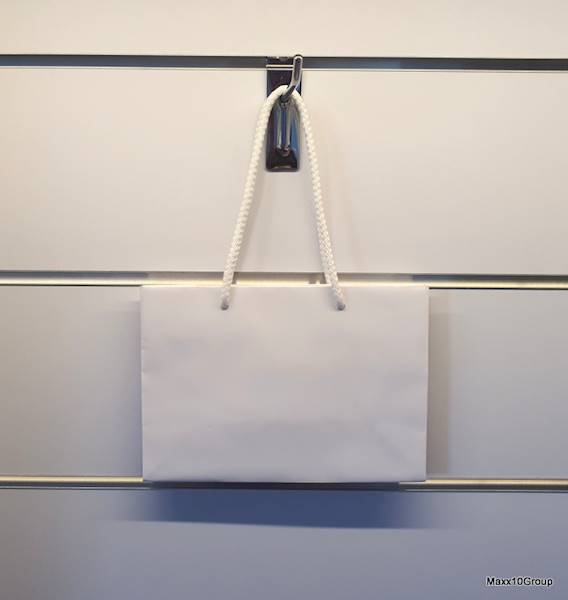 Torba prezentowa biala ECOBAG 200x80x140mm T1207138/White gift bag
