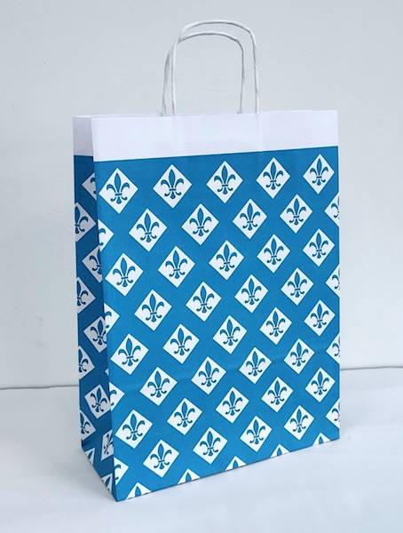 Torebka prezentowa 24x10x32 cm T1300002202 niebieska ECOBAG / Gift bag