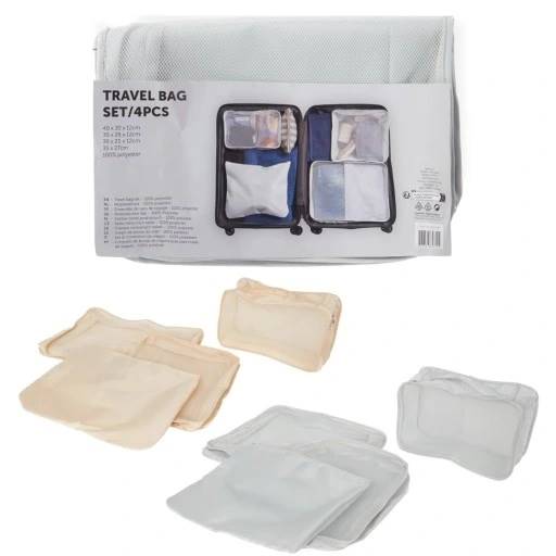 Zestaw 4 szt toreb podroznych mix 102048 / suitcase organizer 4 pcs MIX