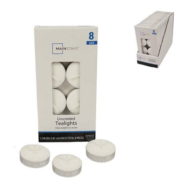 Swieczki tealight 8 szt. / Tealight candles 8 pcs.