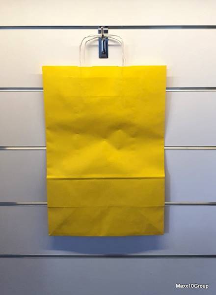 Torba prezentowa zolta ECOBAG 305x170x445mm E4001109/10/Yellow gift bag