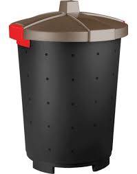 Mattis kosz na smieci z pokrywa brazowy 65L KEEEPER / 65 liter waste bin with brown lid