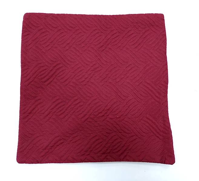 Poszewka 45x45 cm bordowa BBK / Burgundy pillowcase