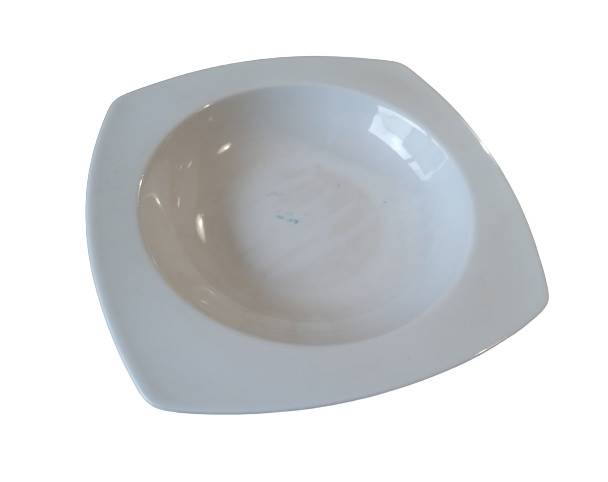 Talerz porcelanowy gleboki kwadratowy EUREKA 29 cm KRISTOFF/Deep square porcelain plate 29 cm