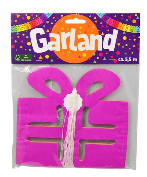 Zawieszka dekoracyjna girlanda 5,5 m mix kolor 3013835 / Decorative garland pendant mix color 5.5 m 