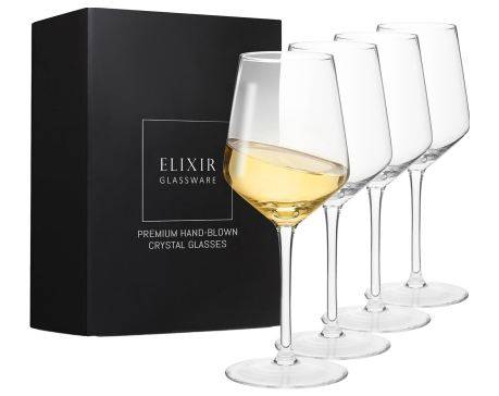 Kpl 4 szt kieliszek do wina 414 ml / Set of 4 wine glasses 414 ml - X0010Q8F2B