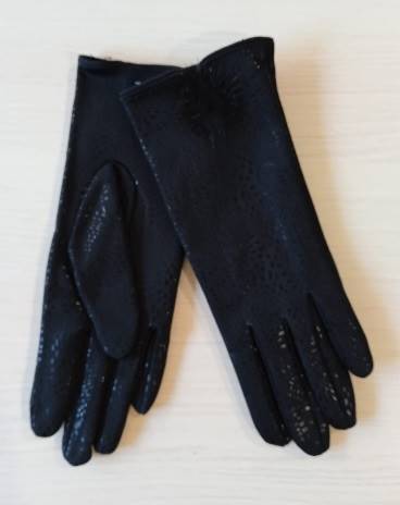 Rekawiczki damskie czarne R-6 / Women's black gloves MIX