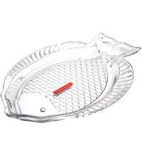 Talerz szklany ryba (kpl- 2 szt.) TT11190/Fish glass plate (set - 2 pcs.)