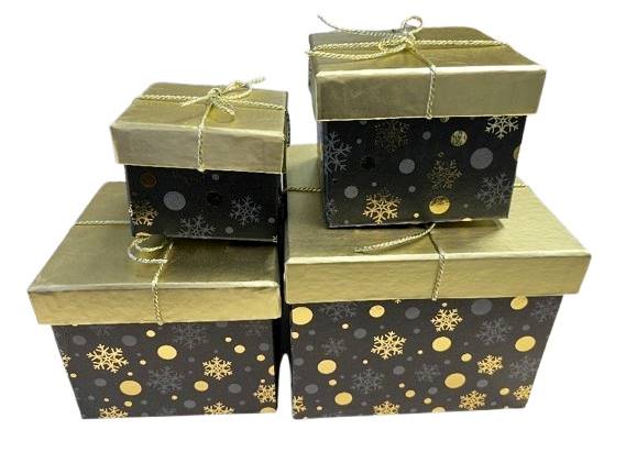 Pudelko upominkowe (kpl - 4 szt) TT59086 / Gift box (set - 4 pcs)
