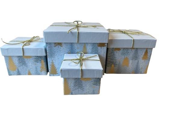 Pudelko upominkowe (kpl - 4 szt) TT59010 / Gift box (set - 4 pcs)