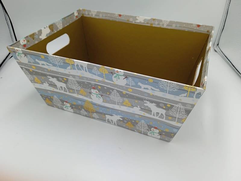 Kosz upominkowy kartonowy TT12069 / Cardboard gift basket