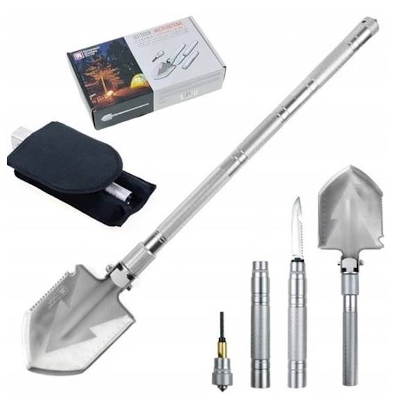 Wielofunkcyjna saperka lopata 9 w1 / Multifunctional Outdoor Shovel 9 in1