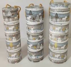 Pudelko na prezenty butelki (kpl - 3 szt.) TT12072 / Bottle gift box (set 3 pcs.)