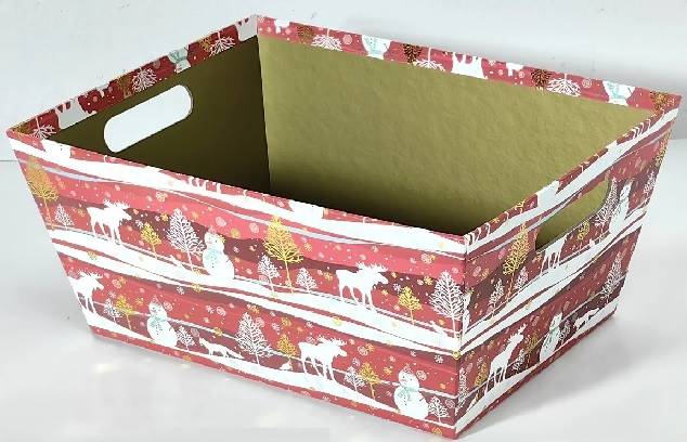 Kosz upominkowy kartonowy TT12106 / Cardboard gift basket