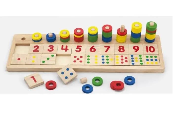 Kreatywne liczydlo drewniane / Creative wooden abacus