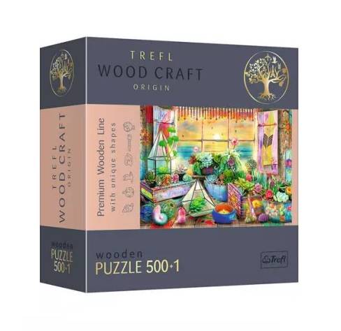 Puzzle drewniane 501 el. Domek na plazy 20166 TREFL / Wooden puzzle 501 pcs. Beach house