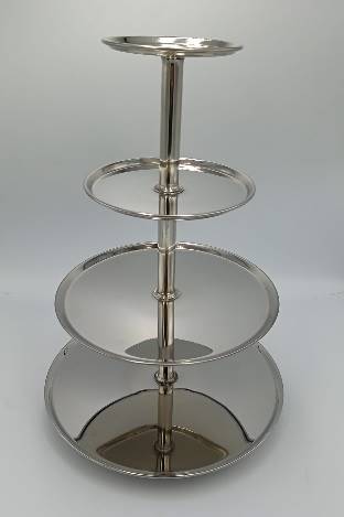 Patera na ciasta srebrna 042113 / Silver cake stand