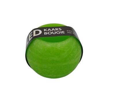 Swieczka zielona okragla Led LED15067V / Green round Led Candle