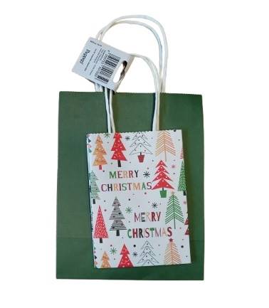 Torebka prezentowa swiateczna (kpl-2szt) TT12206 / Christmas gift bag (set of 2)