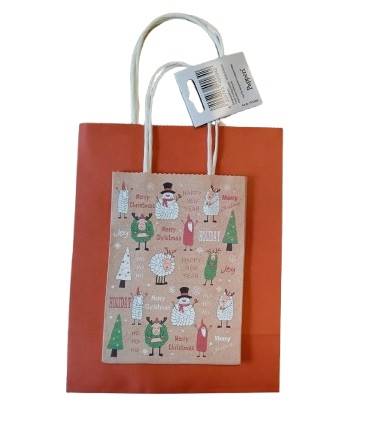 Torebka prezentowa swiateczna (kpl-2szt) TT12205 / Christmas gift bag (set of 2)