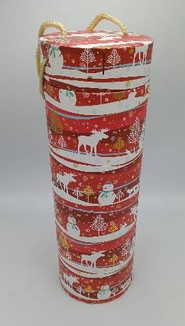 Pudelko na prezenty butelki (kpl - 3 szt.) TT12110 / Bottle gift box (set - 3 pcs.)