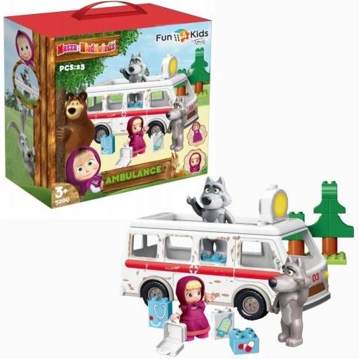 Klocki masha "Ambulance" 5209 / Masha blocks "Ambulance"