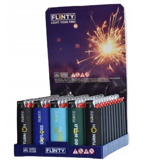 Zapalniczki "Flinty" (kpl-50 szt.) / "Flinty" lighters (set of 50)