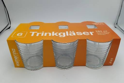 Szklanki 280 ml (kpl - 6 szt.) TT10174 / Glasses 280 ml (set - 6 pcs.)