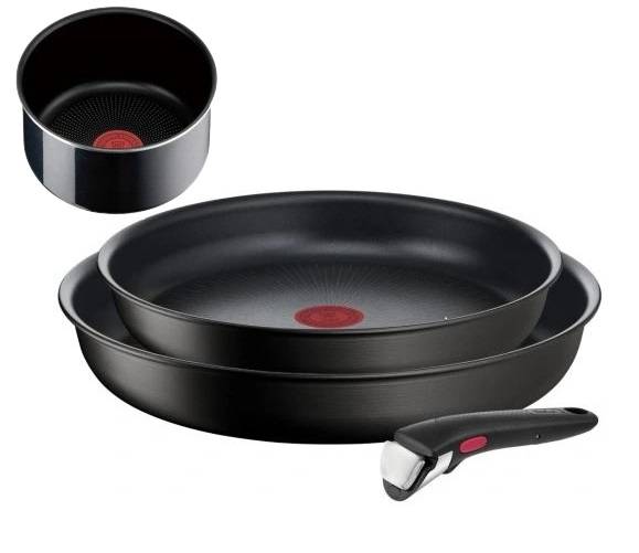 Zestaw - 3 szt. - 2x patelnia+rondelek Tefal / Set - 3 pcs - 2x frying pan + saucepan Tefal