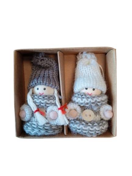 Zestaw 2 szt. wieszakow dek. gnom TT10881 / Set of 2 pcs. gnome decorative hangers