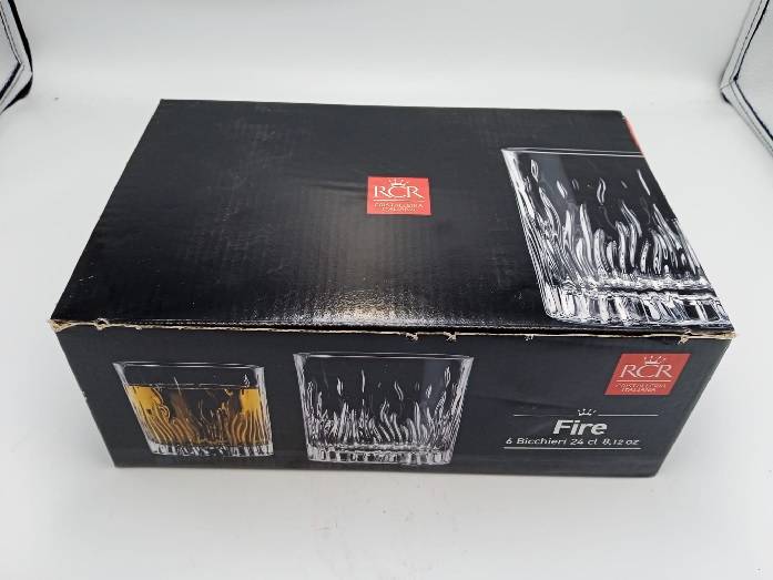 Kpl. szklanek 240 ml "Fire" 8020006 RCR / Set of glasses 240 ml "Fire" RCR